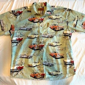 Clear Water Outfitters Classic car print shirt.